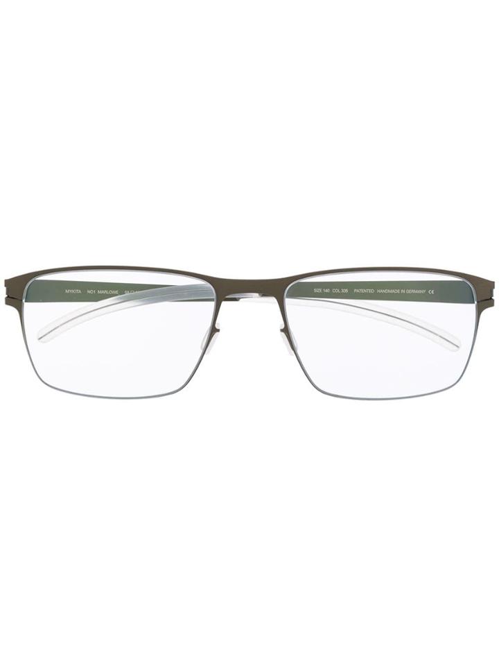 Mykita Marlowe Rectangular Glasses - Metallic