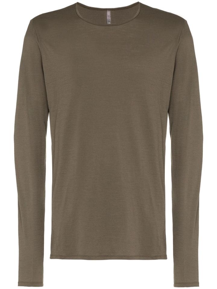 Arc'teryx Veilance Long Sleeved Wool T-shirt - Brown