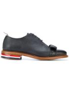 Thom Browne Wholecut With Brogued Bow & Red, White And Blue Leather