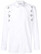 Neil Barrett Maltese Cross Print Shirt - White