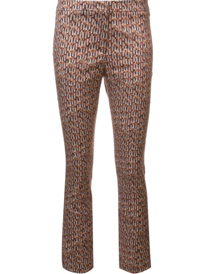 Ql2 Geometric Print Cropped Trousers