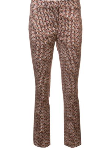 Ql2 Geometric Print Cropped Trousers