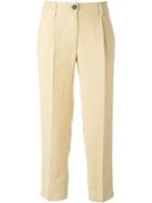 Forte Forte Tailored Trousers, Women's, Size: I, Nude/neutrals, Linen/flax/cotton