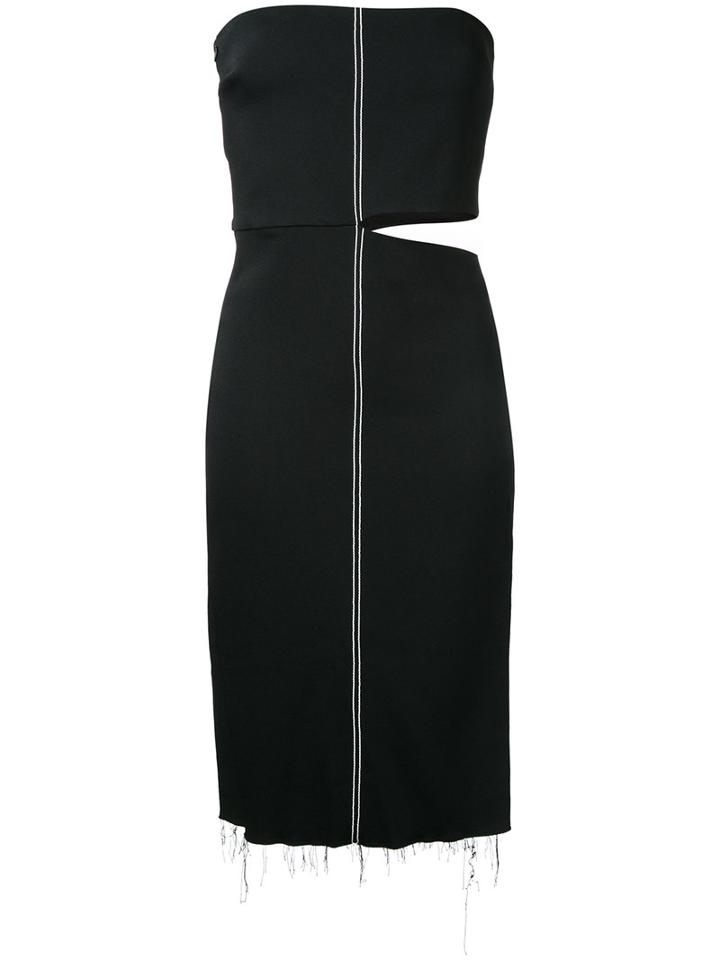 Bassike - Stretch Crepe Strapless Dress - Women - Elastodiene/viscose - 6, Women's, Black, Elastodiene/viscose