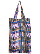 Pleats Please By Issey Miyake Pleated Shopper Tote - Blue