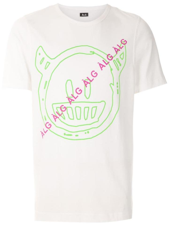 Àlg Smile Print T-shirt - White