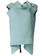 Roland Mouret Cowl Neck Blouse - Blue