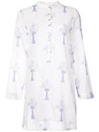 Le Sirenuse Embroidered Motif Blouse - White