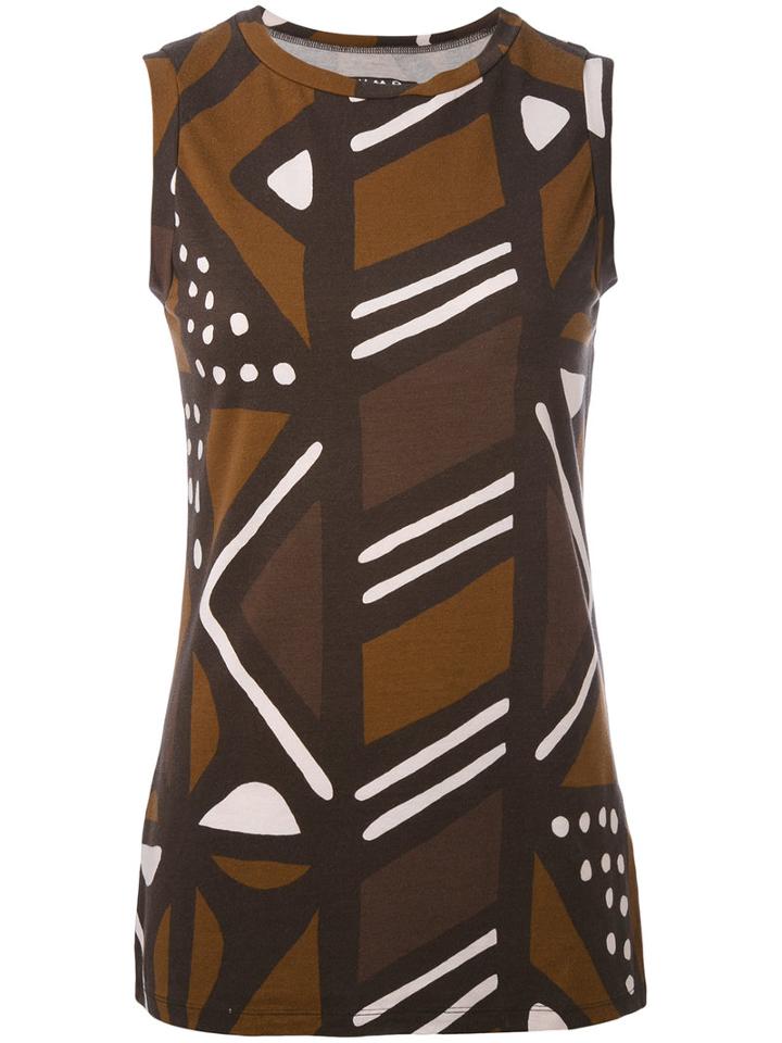 Labo Art - 'magda' Vest Top - Women - Cotton/spandex/elastane - 2, Brown, Cotton/spandex/elastane