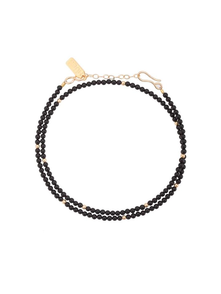 Hues Bead Double Wrap Bracelet - Black