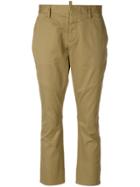 Dsquared2 Stretch Twill Cropped Trousers - Nude & Neutrals