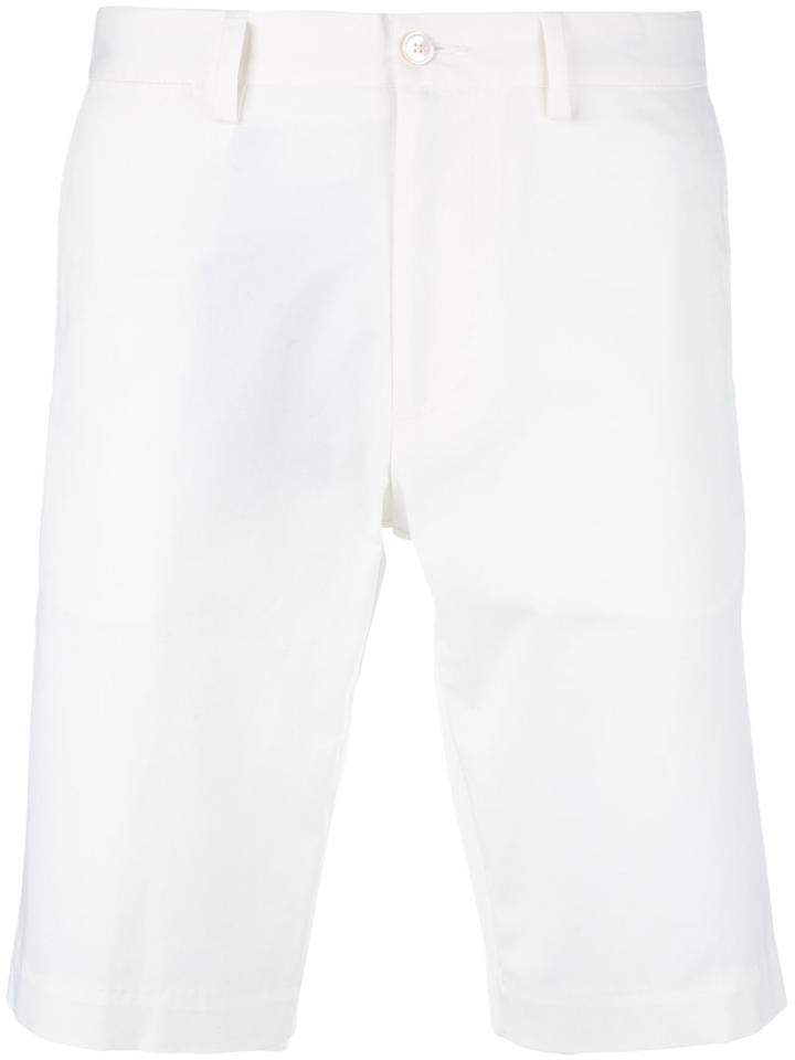 Dolce & Gabbana Classic Chino Shorts, Men's, Size: 52, White, Cotton/spandex/elastane