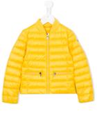 Moncler Kids Padded Jacket, Girl's, Size: 8 Yrs, Yellow/orange