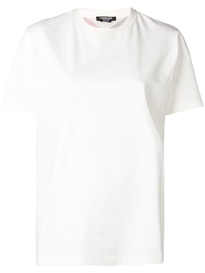 Calvin Klein 205w39nyc Rear-print Fitted T-shirt - White