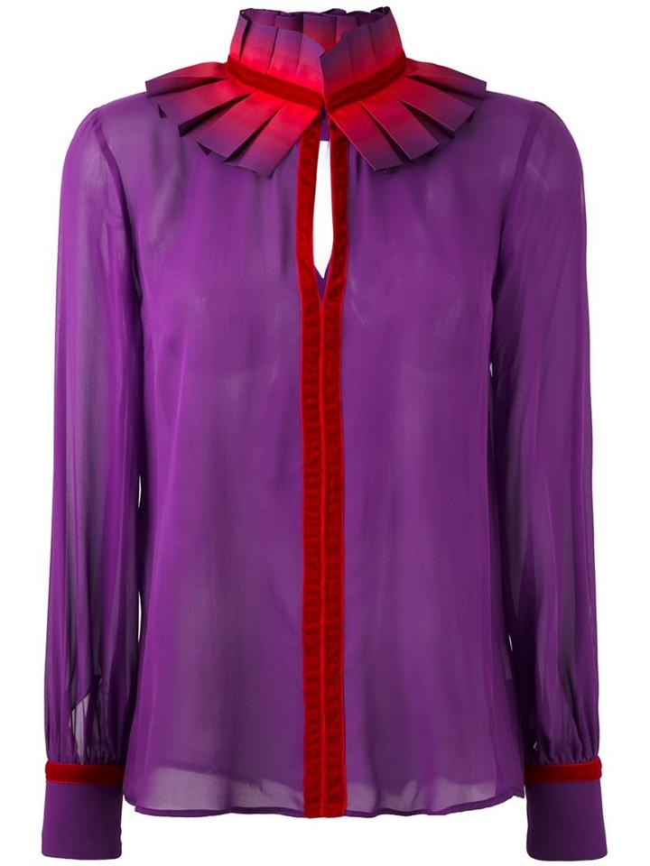 Capucci Ruffle Neck Shirt