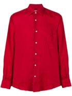 Aspesi Slim-fit Linen Shirt - Red