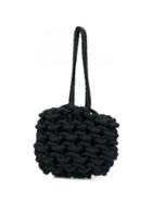 Alienina Braided Shoulder Bag - Black
