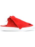 Ports 1961 Foldover Flap Mules - Red