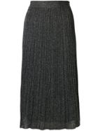 M Missoni Pleated Knit Skirt - Blue