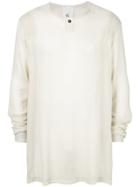 Lost & Found Rooms Round Neck Longline Top - Grey