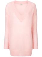 Temperley London Iron V-neck Jumper - Pink & Purple