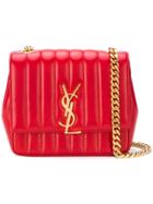 Saint Laurent Vicky Shoulder Bag - Red
