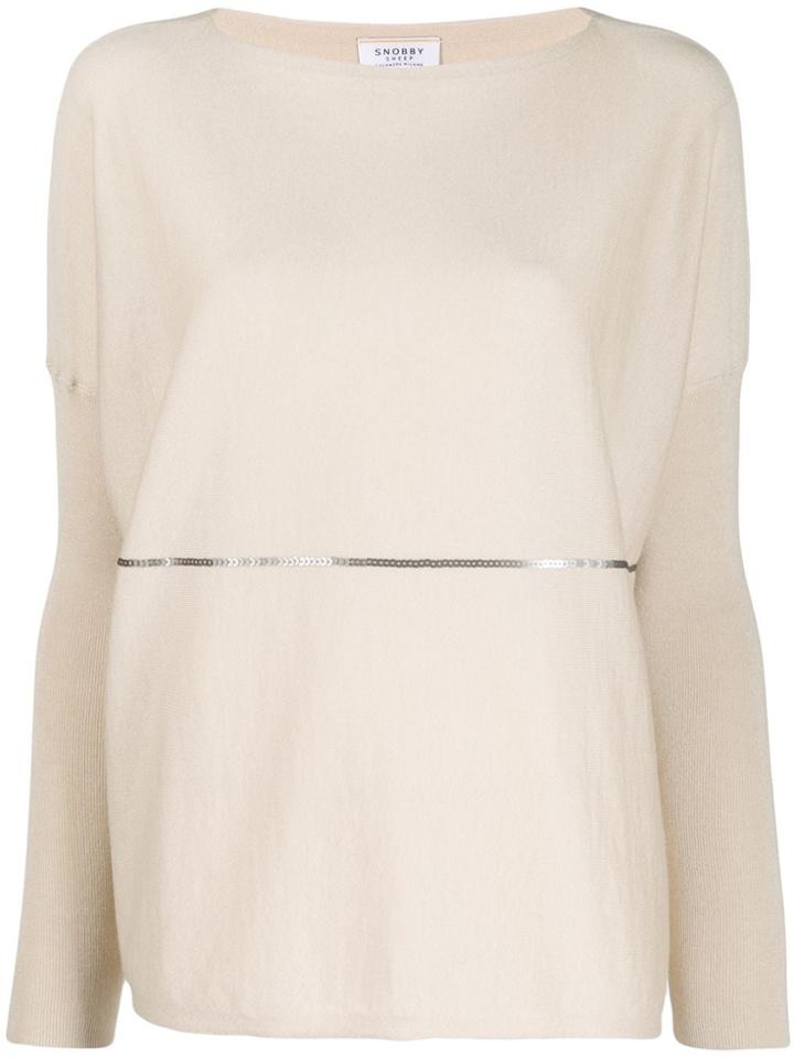 Snobby Sheep Sequins Detail Jumper - Neutrals