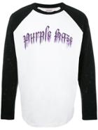 Palm Angels Purple Haze Print Sweatshirt - White