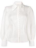 Zimmermann Corsage Lantern Blouse - White