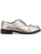 Comme Des Garçons Homme Plus Layered Cap Metallic Oxfords