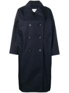 Enföld Double Breasted Trench Coat - Blue
