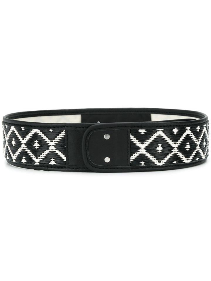 Thierry Colson Interwoven Belt - Black