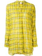 Aspesi - Checked Shirt - Women - Cotton/polyurethane/lyocell - 40, Yellow/orange, Cotton/polyurethane/lyocell