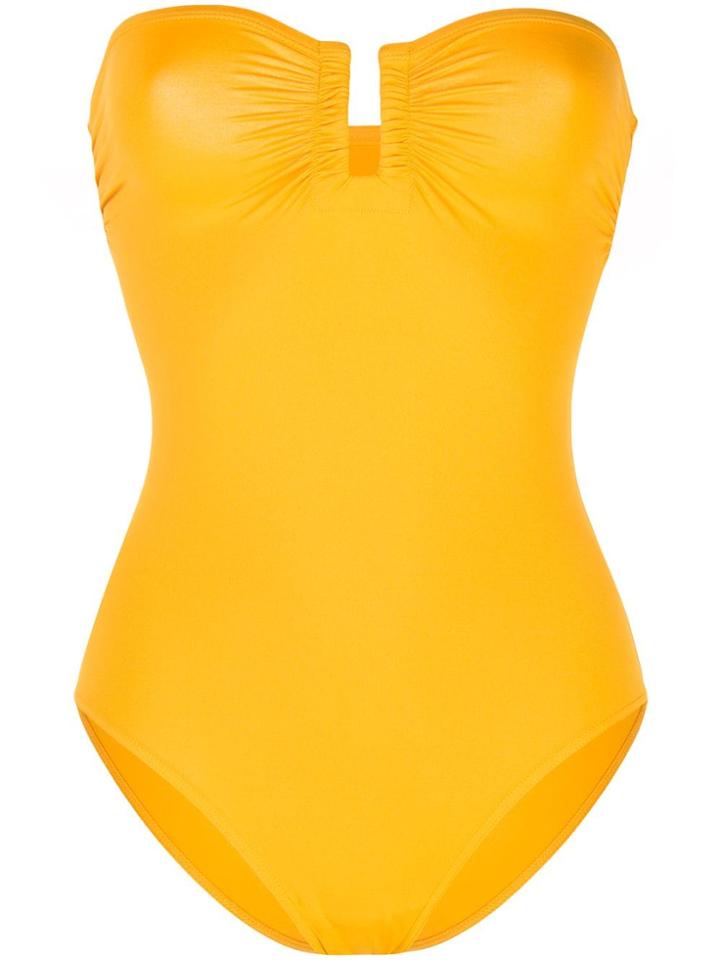 Eres Strapless Swimsuit - Yellow