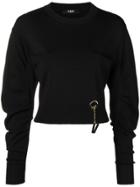 Versus Logo Embellished Knit Sweater - Black