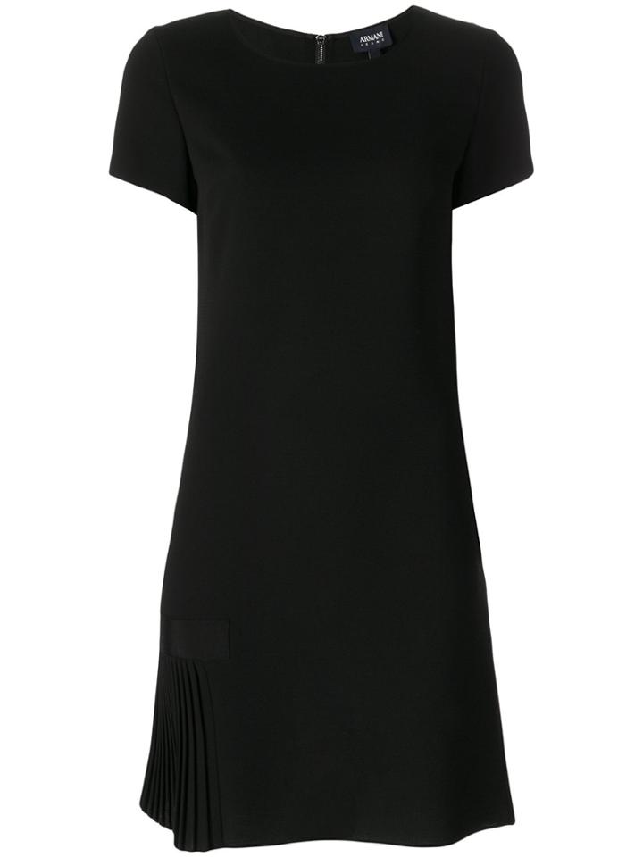 Armani Jeans Pleated Hem Dress - Black