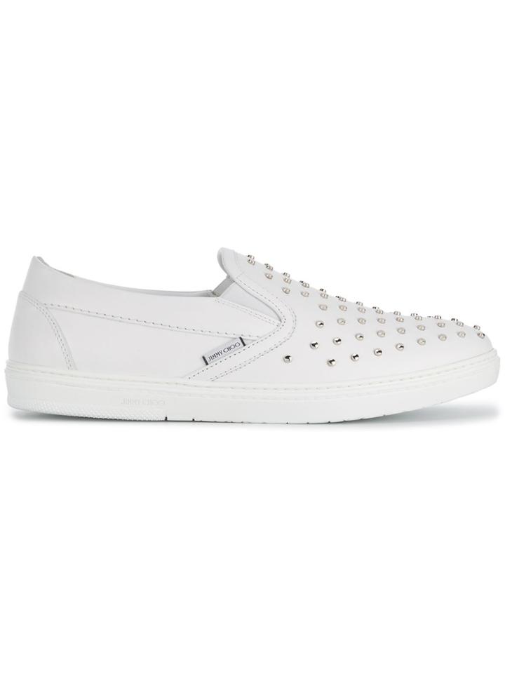 Jimmy Choo Grove Slip-on Sneakers - White