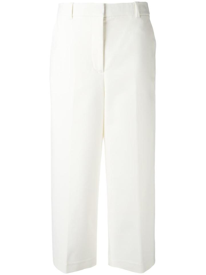 3.1 Phillip Lim Tailored Culottes, Women's, Size: 2, White, Cotton/polyamide/spandex/elastane