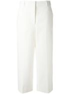 3.1 Phillip Lim Tailored Culottes, Women's, Size: 2, White, Cotton/polyamide/spandex/elastane
