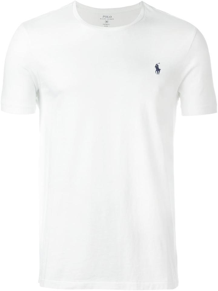 Polo Ralph Lauren Logo T-shirt, Men's, Size: Small, White, Cotton