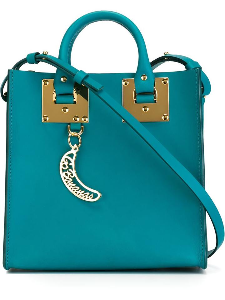 Sophie Hulme Albion Square Tote, Women's, Green, Calf Leather