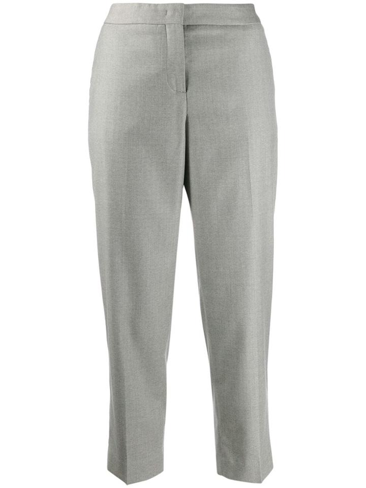 Fabiana Filippi Straight-leg Cropped Trousers - Grey