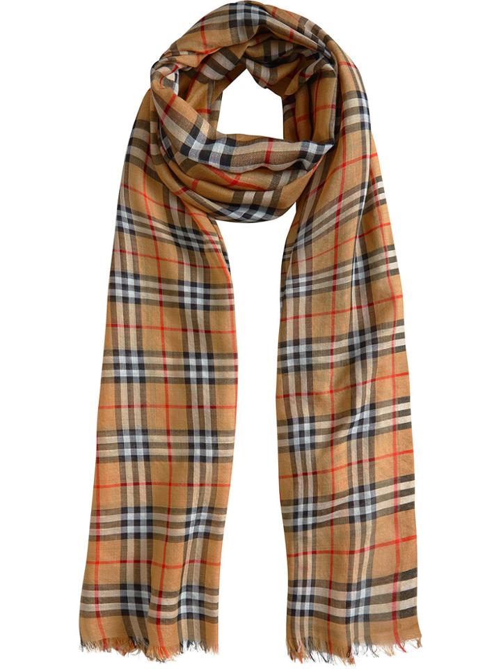 Burberry Vintage Check Scarf - Brown