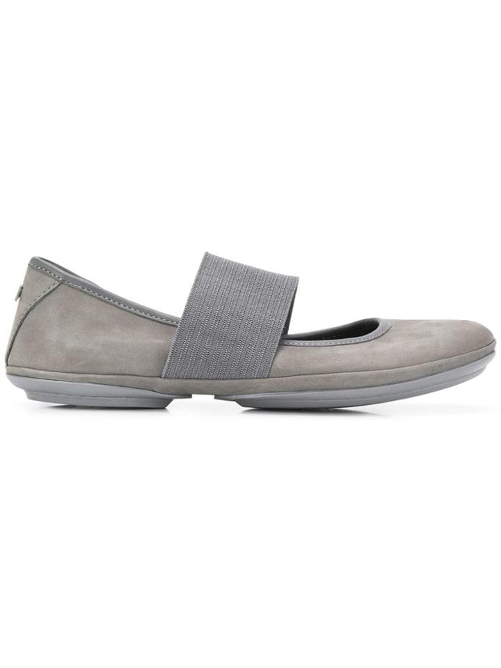 Camper Right Nina Strappy Ballerinas - Grey