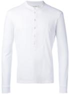 Paolo Pecora - Henley Top - Men - Cotton - L, White, Cotton