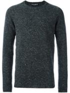 Dolce & Gabbana Flecked Jumper, Men's, Size: 52, Grey, Polyamide/cashmere/wool