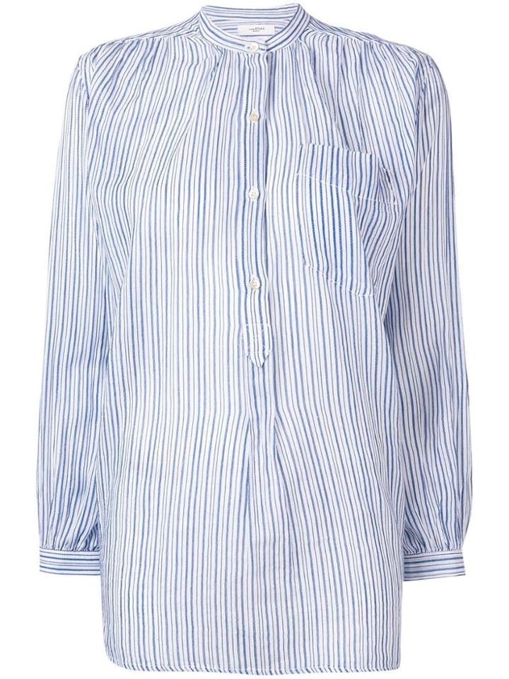 Isabel Marant Étoile Jada Pinstripe Shirt - Blue