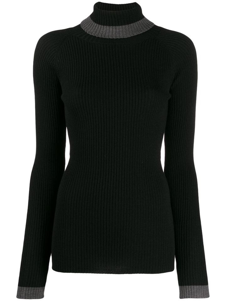 Brag-wette Turtleneck Jumper - Black