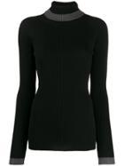 Brag-wette Turtleneck Jumper - Black