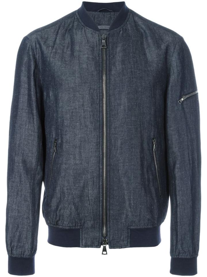 John Varvatos Denim Bomber Jacket